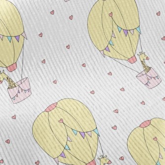 Hot Air Balloon Giraffe Standard Corduroy