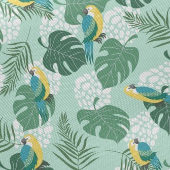 Birds And Leaves Twill