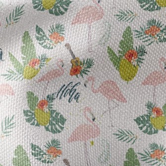 Guitar Flamingo Waterproof Canvas