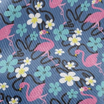 Small Flower Flamingo Standard Corduroy