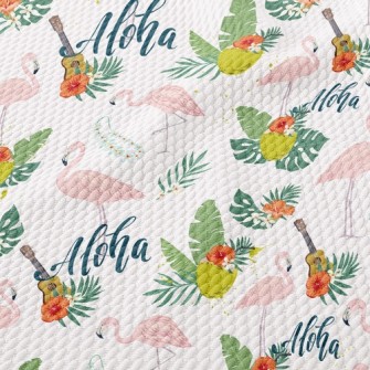 Guitar Flamingo Birdseye Piqué