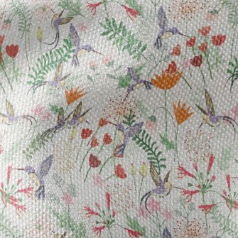 Hummingbird In The Garden Waterproof Canvas