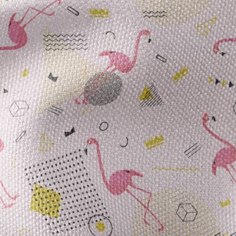 Modern Flamingo Waterproof Canvas