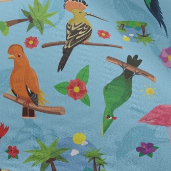 Various Parrots Chiffon