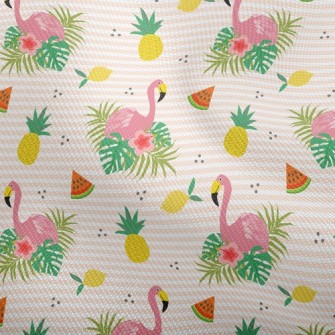 Flowers And Flamingos Dobby