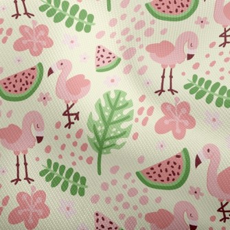 Watermelon And Flamingo Dobby