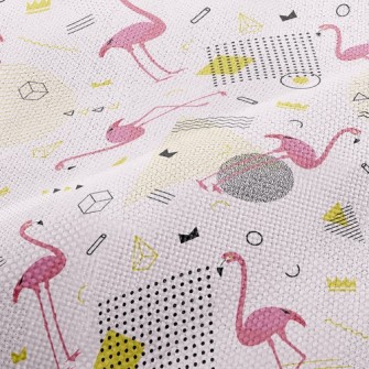 Modern Flamingo Performance Linen