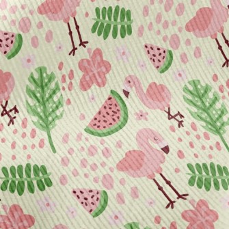 Watermelon And Flamingo Standard Corduroy