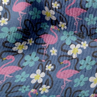 Small Flower Flamingo Terry
