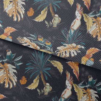 Tropical Plants And Parrots Waterproof Oxford