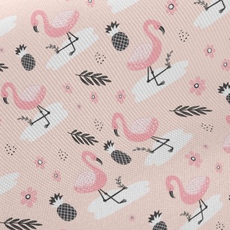 Pineapple Flamingo Twill