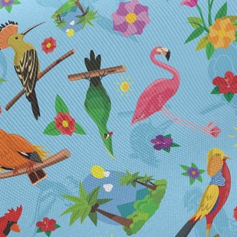 Various Parrots Twill