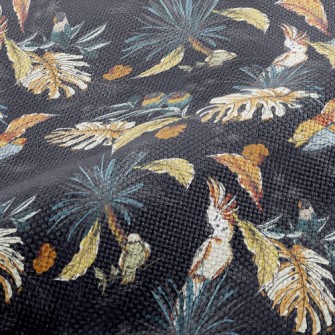 Tropical Plants And Parrots Performance Linen
