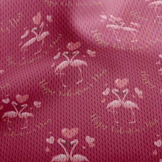 Flamingo Couple Athletic Mesh Flat Back