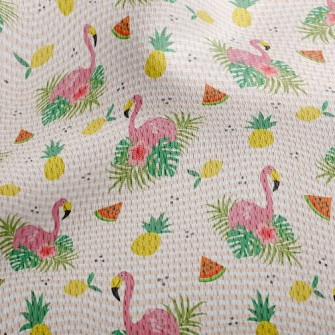 Flowers And Flamingos Athletic Mesh Flat Back