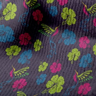 Hibiscus Flower And Hummingbir Terry