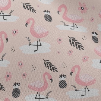 Pineapple Flamingo Chiffon