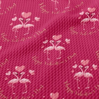 Flamingo Couple Birdseye Piqué