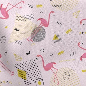 Modern Flamingo Stretch Ponte