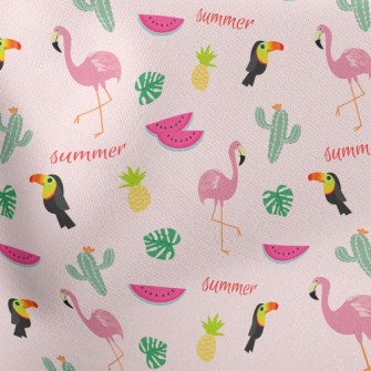 Cactus And Flamingo Stretch Ponte