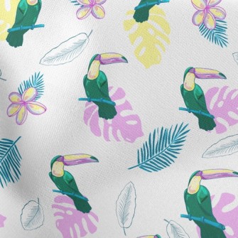 Palm Leaf Toucan Stretch Ponte
