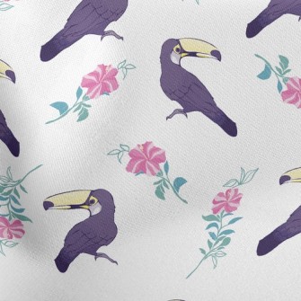 Toucan And Flowers Stretch Ponte