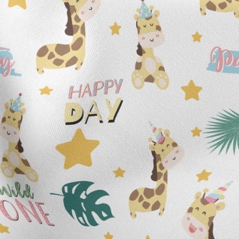 Birthday Hat Giraffe Stretch Ponte