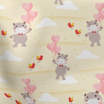 Love Balloon Hippopotamus Stretch Ponte