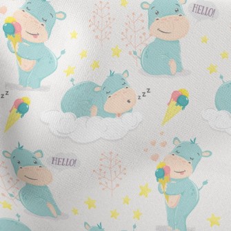 Baby Hippopotamus Stretch Ponte