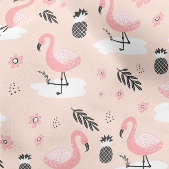 Pineapple Flamingo Micro Fleece