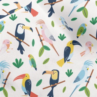 Tropical Bird Micro Fleece