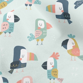 Parrots And Toucans Micro Fleece