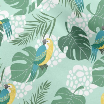 Birds And Leaves Micro Fleece