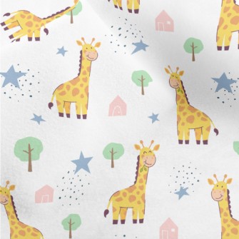 Smiling Giraffe Micro Fleece