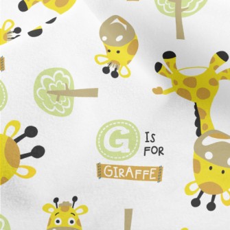 Tree Giraffe Micro Fleece