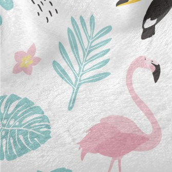 Toucan And Flamingo Minky