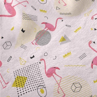 Modern Flamingo Minky