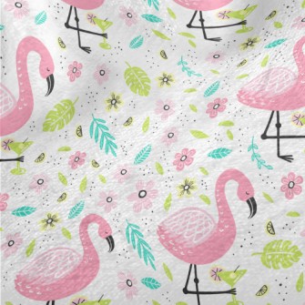 Drinking Flamingo Minky