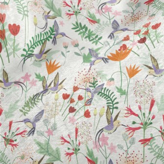 Hummingbird In The Garden Minky