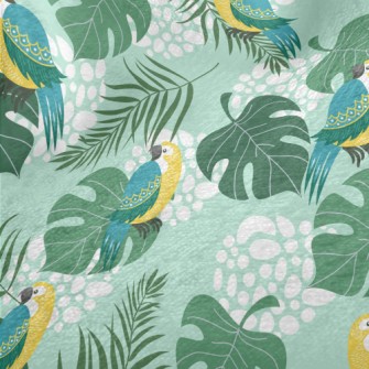 Birds And Leaves Minky