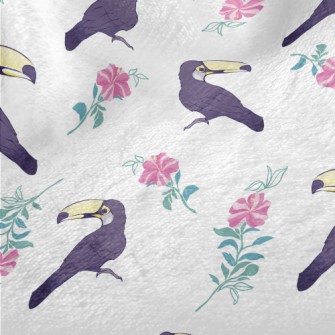 Toucan And Flowers Minky