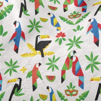 Watermelon Parrot Toucan Minky