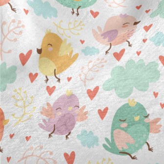 Lively Little Bird Minky