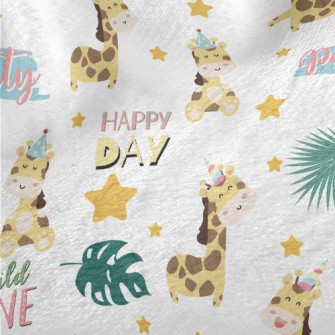 Birthday Hat Giraffe Minky