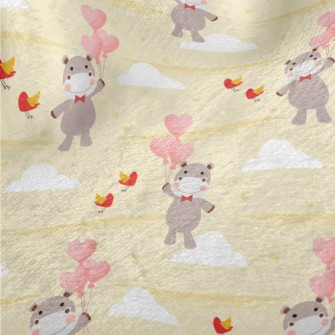 Love Balloon Hippopotamus Minky