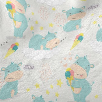 Baby Hippopotamus Minky