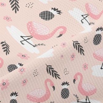 Pineapple Flamingo Piqué
