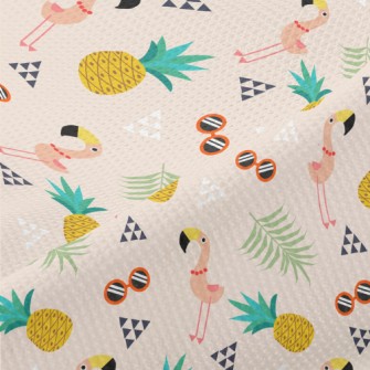 Pineapple Sunglasses Flamingo Piqué