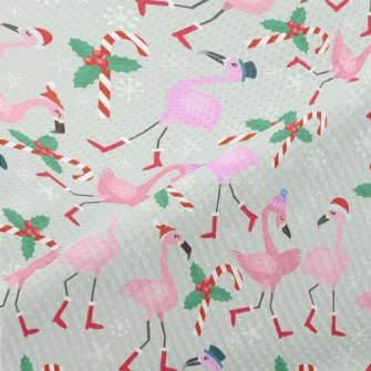 Christmas Flamingo Piqué