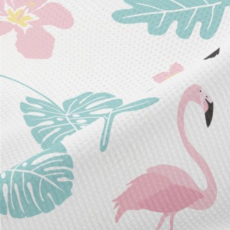 Toucan And Flamingo Piqué